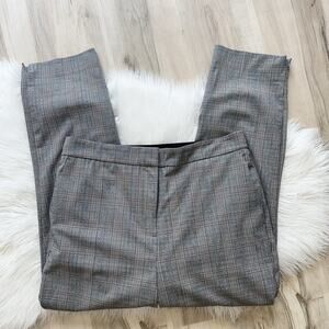 Zara Plus Size Plaid High Rise Trousers XXL CP Grey